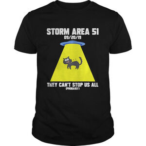 Cat Storm Area 51 They Cant Stop Us All Shirt